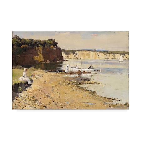 Tom Roberts 'Slumbering Sea, Mentone' Canvas Art,30x47